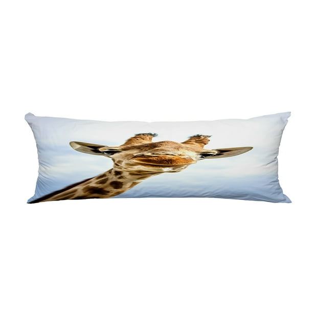 ABPHQTO A Smiling Giraffe Is Looking At The Camera Body Pillow Covers Pillow Case Protector