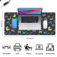 thumbnail image 5 of Long Mouse Pads for Desk,DarkGray Cartoon Dinosaurs Pattern Desk Mats on Top Of Desks, Desk Mouse Pad Extra Large with 3mm Non-Slip Base and Stitched Edge for Gaming,Office,Work,Home 35.4"x15.7", 5 of 6