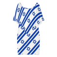 thumbnail image 3 of Israeli Blue Stars Women's Off The Shoulder Ruffles Summer Wedding Guest Loose Casual Party Beach Dress, 3 of 9