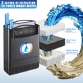 thumbnail image 3 of 290GPH Turtle Tank Filter for 40-85 Gallon, Turtle Filter Low Water Level Available and Flow Adjustable, Turtle Water Filter for Shrimps Amphibians, 3 of 8