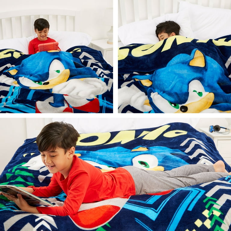 Sonic the hedgehog fleece blanket sales