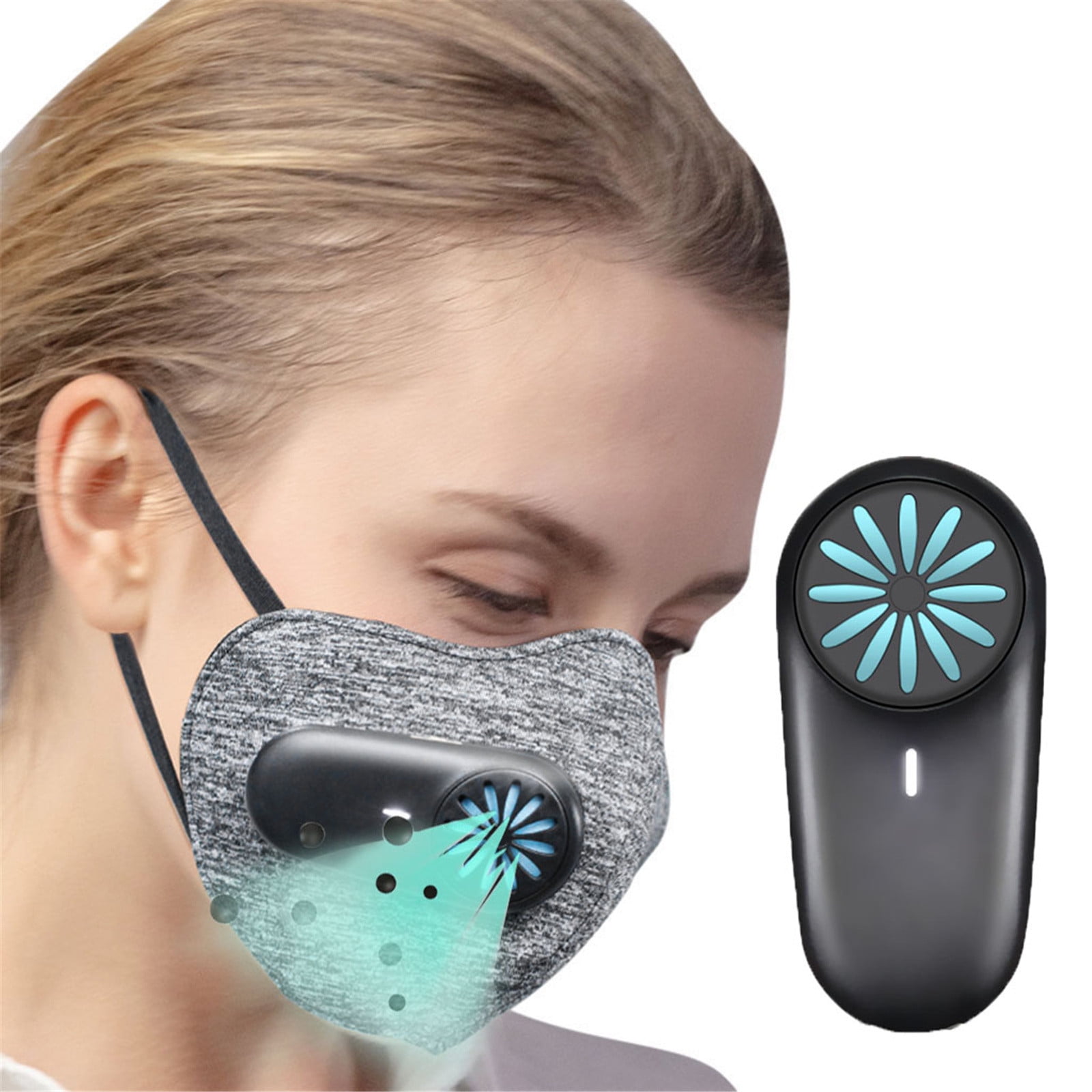 WREESH Personal Wearable Air Face Fan USB Mini Portable Reusable