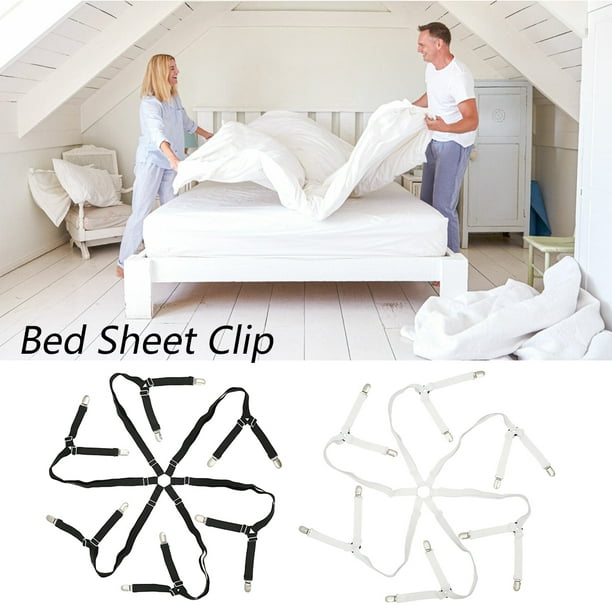 Willstar Triangle Bed Sheet Grippers Clips Adjustable Mattress