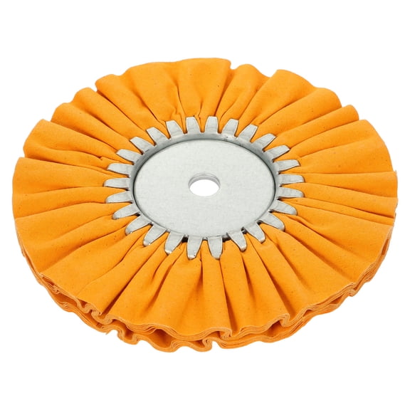 Tineasur Efficient Polishing Airway Buffing Wheel for Metal and Car Parts Easy to Use Cotton Stainless Steel Orange 5 Inch