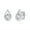 White Gold, variant on Solitaire Stud Earrings for Women | Round Lab Created Moissanite Miracle Set Teardrop Earrings |14K White Gold Over Sterling Silver Jewelry Gifts For Her Push Back Earrings (0.45 Ctw)