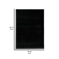 thumbnail image 5 of Benjara Stebin 5 x 7 Medium Area Rug, Shag Style, Abstract Design Black Polyester, 5 of 5