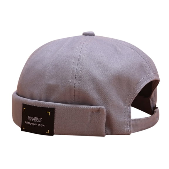 Fashion Hats Men Women Hat Cap Casual Docker Sailor Mechanic Brimless Solid Color Hat