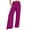 Hot Pink, variant on Women's Pants High Waist Straight Wide Leg Trousers Solid Color Work Workout Business Casual Pants for Women Plus Size Clothing Beige XXL