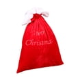 thumbnail image 1 of Bolsa de regalo con cordón navideño de 90 x 60 cm, decorativa, color rojo tradicional. Sólo palabras, 1 of 9