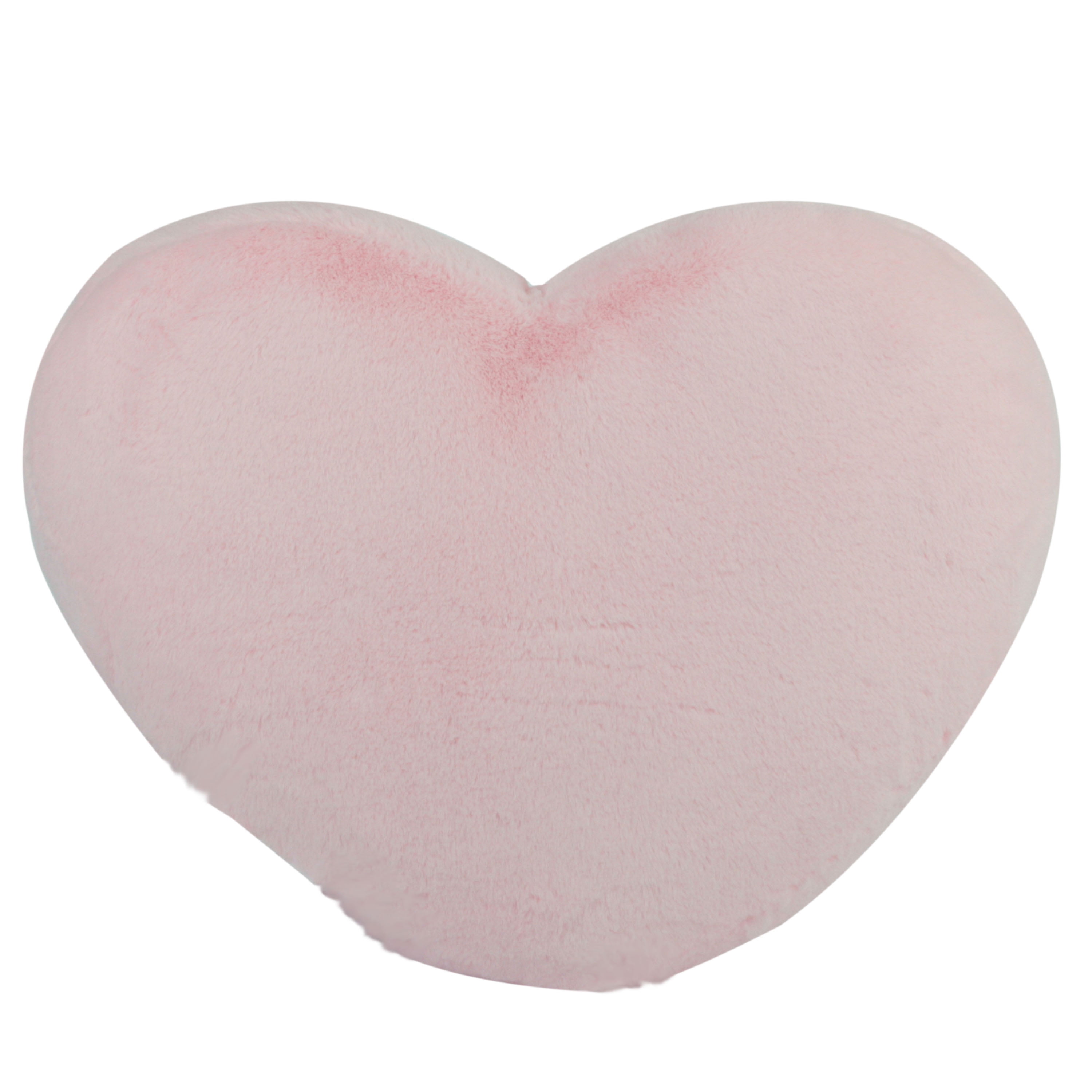 Pink Heart Wing Shaped Plush Car Pillow, Comfortable And Creative