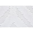 thumbnail image 4 of Feizy Saphir Mira Modern Solid, White, 2'6" x 8' Runner Sheen Fade Resistant Farmhouse Diamond Design Carpet for Living Dining Bed Room, 4 of 5