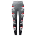 thumbnail image 2 of MKLEKYY Leggings para mujer, leggings con estampado navideño festivo para mujer, pantalones de yoga de cintura alta, mallas deportivas cómodas para fitness y entrenamiento, 2 of 4