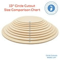 thumbnail image 4 of Wood Circles 13 inch, 1/4 Inch Thick, Birch Plywood Discs, Pack of 10 Unfinished Wood Circles for Crafts, Wood Rounds by Woodpeckers, 4 of 8