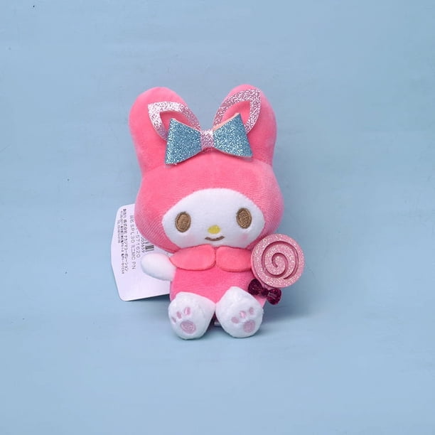 10 cm caramelo de Navidad Hi Kitty juguete de peluche llavero cinta Halo Kitty muñeco de peluche corazón Kt juguetes de peluche de gato My Kitty muñeco de peluche