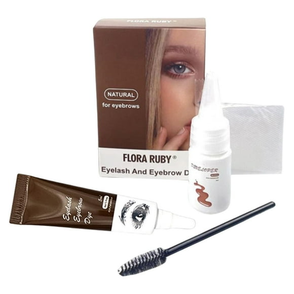 Tachiuwa Color Gel Eyebrow and Eyelash Tint 15 Minute Fast Tint Long Lasting Instant Tint Dark Brown