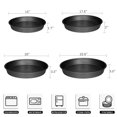 thumbnail image 2 of Moule à Pizza Moule à Pizza Noir Plaques de Cuisson pour Four Antiadhésif Plateau à Pizza Rond Moule de Cuisson 9 Pouces Plaques en Acier au Carbone pour la Cuisson Multifonction, 2 of 7
