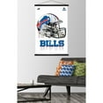 thumbnail image 2 of NFL Buffalo Bills - Drip Helmet 20 Wall Poster with Wooden Magnetic Frame, 22.375" x 34", 2 of 3