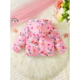 thumbnail image 3 of Infant Baby Girls Clothes Baby Girls Coat Girls Long Sleeve Unicorn Print Hooded Jacket Pink 6-9 Months, 3 of 6