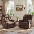 thumbnail image 2 of UHOMEPRO Power Lift Recliner Chair for Seniors, Stand Assist Lift Chair with Remote Control, Easy Up Reclining Chair, 350 lbs Capacity, Brown, 2 of 11