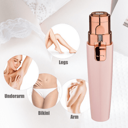 Electric Eyebrow Shaver 2 in 1 Eyebrow Trimmers Painless Facial Hair Remover usb