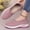 Pink, variant on Aobny Easy Spirit Shoes Shoes Women Walking Shoes Flatform Mesh Shoes Shoes Soft Toe Slip-On Round Toe Flat Heel White Womens Shoes Casual,Size 39