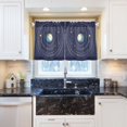 thumbnail image 5 of Yayeee Kitchen Curtains Tier Pair Light Filtering 27"x36" Rod Pocket Short Cafe Window Panel, Beige Cat Planet, 5 of 7