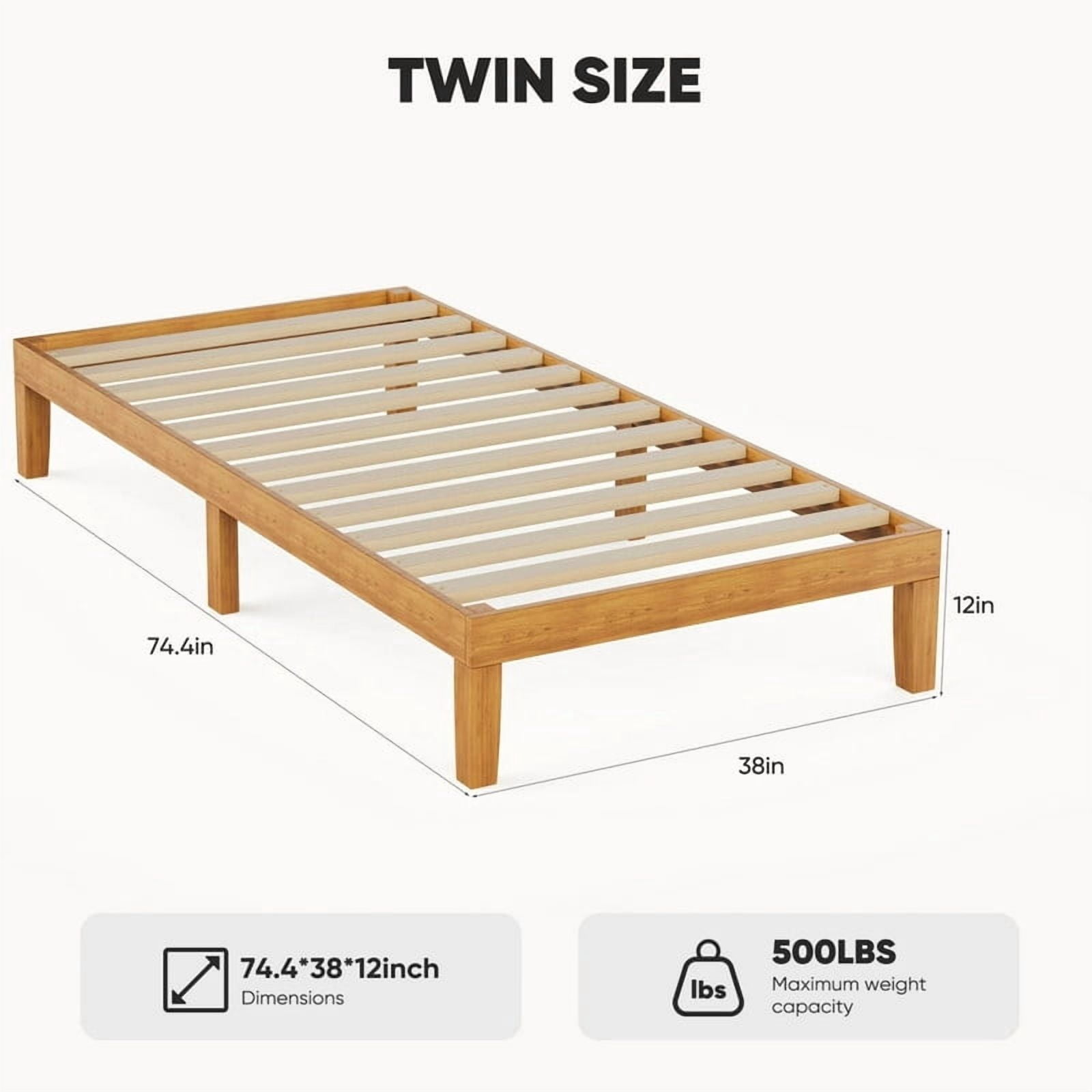Kelno Bed Frame Platform Mattress Foundation