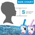 thumbnail image 2 of Máscara facial completa Zipoute para niños Snorkeling Gear con vista de 180°, paquete de 2, 2 of 6