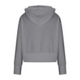 thumbnail image 6 of ClodeEU Womens Heavyweight Hoodies Sweatshirts,Vintage Cotton Women Sweatshirt with pocket Gray,Womens Plus L, 6 of 8