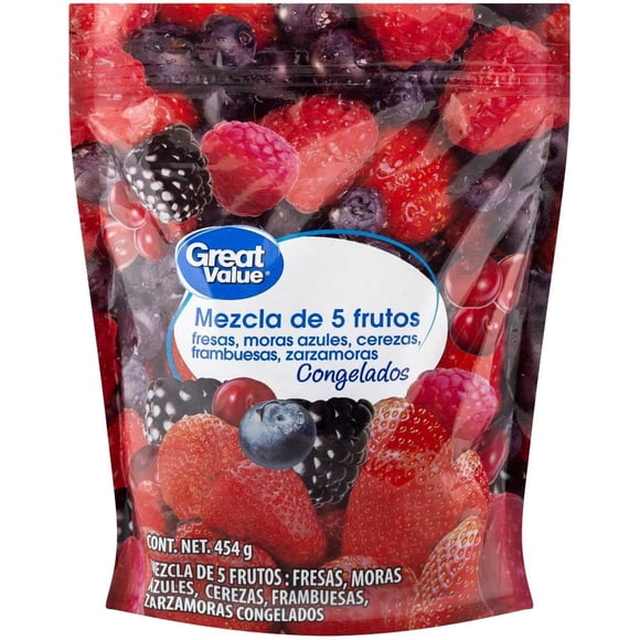 Mix de frutos rojos congelados Great Value 454 g