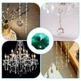 thumbnail image 5 of Uxcell K9 Crystal Octagon Beads 2 Holes Pendants, 30 Pack 14mm Chandelier Prisms Hanging Beads Dark Green, 5 of 6
