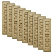 Imperial RG1453 2.25 x 12-Inch Louvered Plastic Floor Register, Taupe, 9 Pack