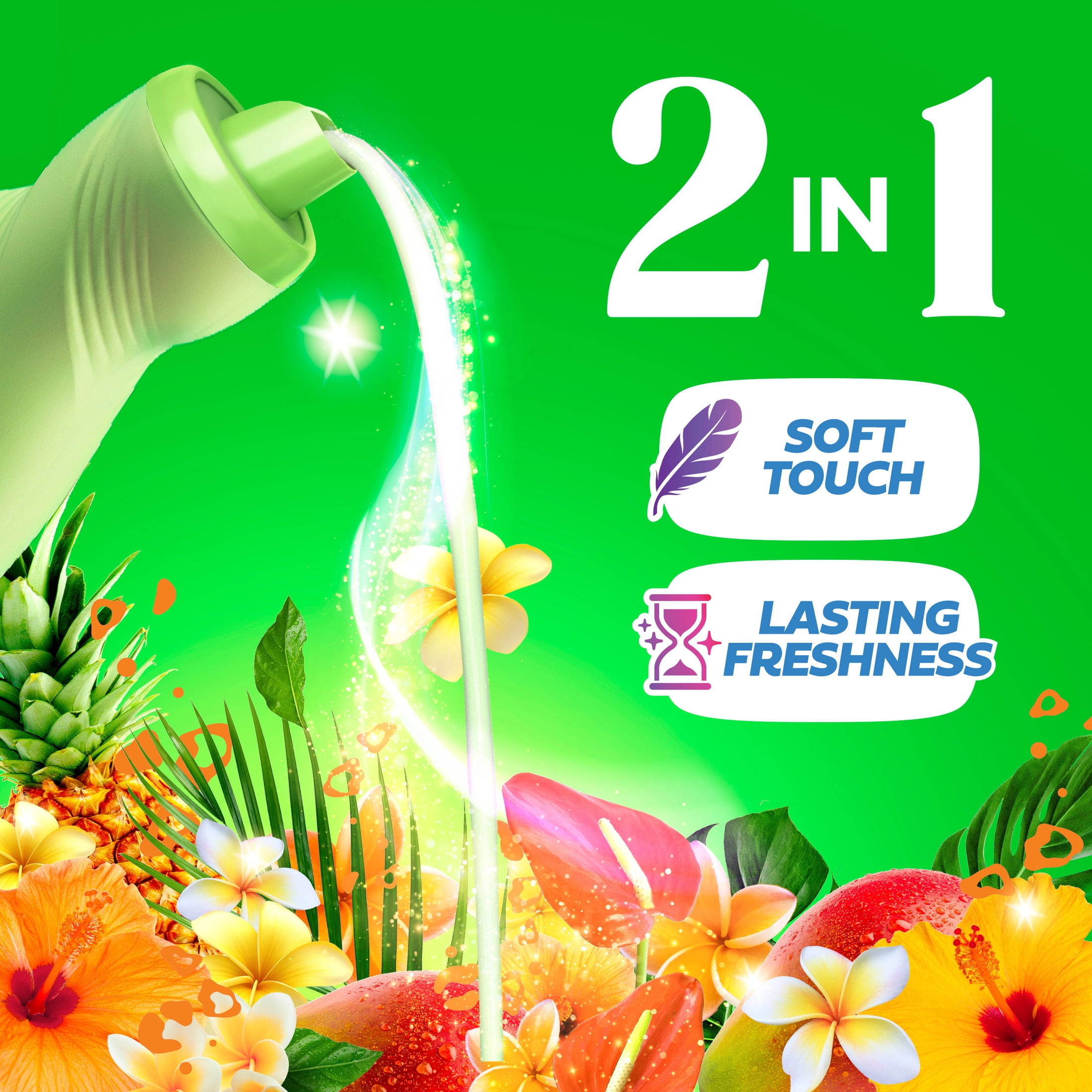 Gain, Liquid Laundry Fabric Softener, Island Fresh Scent, 35 fl oz, 48 Loads