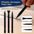 thumbnail image 4 of ACDANC 12Pcs Plastic Scraper Tool, Crevice Cleaning Tool, Non Scratch Car Detailing Supplies for Cleaning, Versatile Label/Sticker Remover & Peeler Tool for Tight Spaces, 4 of 6