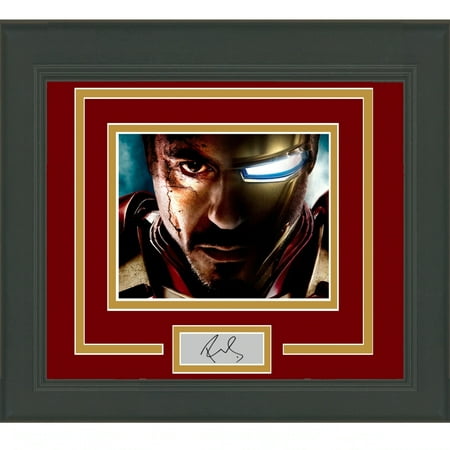

Framed Robert Downey Jr Iron Man Facsimile Laser Engraved Signature Auto 15x16 Photo