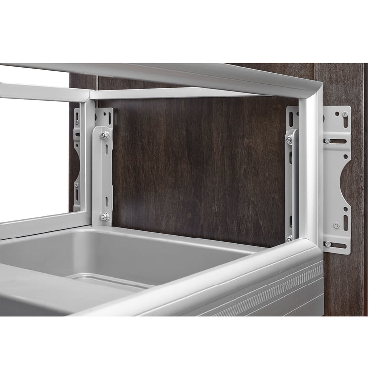 Rev-A-Shelf Double Pullout Trash Can System – 35 Quart (8.75 Gal) Under Cabinet, Soft-Close Slides, Gray