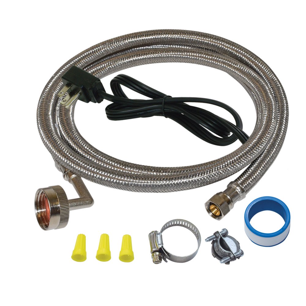 Eastman 41145 Dishwasher Installation Kit with Elbow and Cord, 5 Ft Length