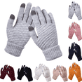 thumbnail image 2 of Winter Gloves for Women - Warm Gloves for Cold Weather with Touchscreen Fingers, Elastic Cuff Womens Gloves C, 2 of 3