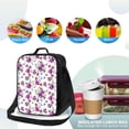 thumbnail image 4 of Lsque Violets Flowers Lunch Bag Lunch Box for Women Men Reusable Insulated Lunch Tote Bag,Leakproof Thermal Cooler Sack Food Handbags Case High Capacity, 4 of 9