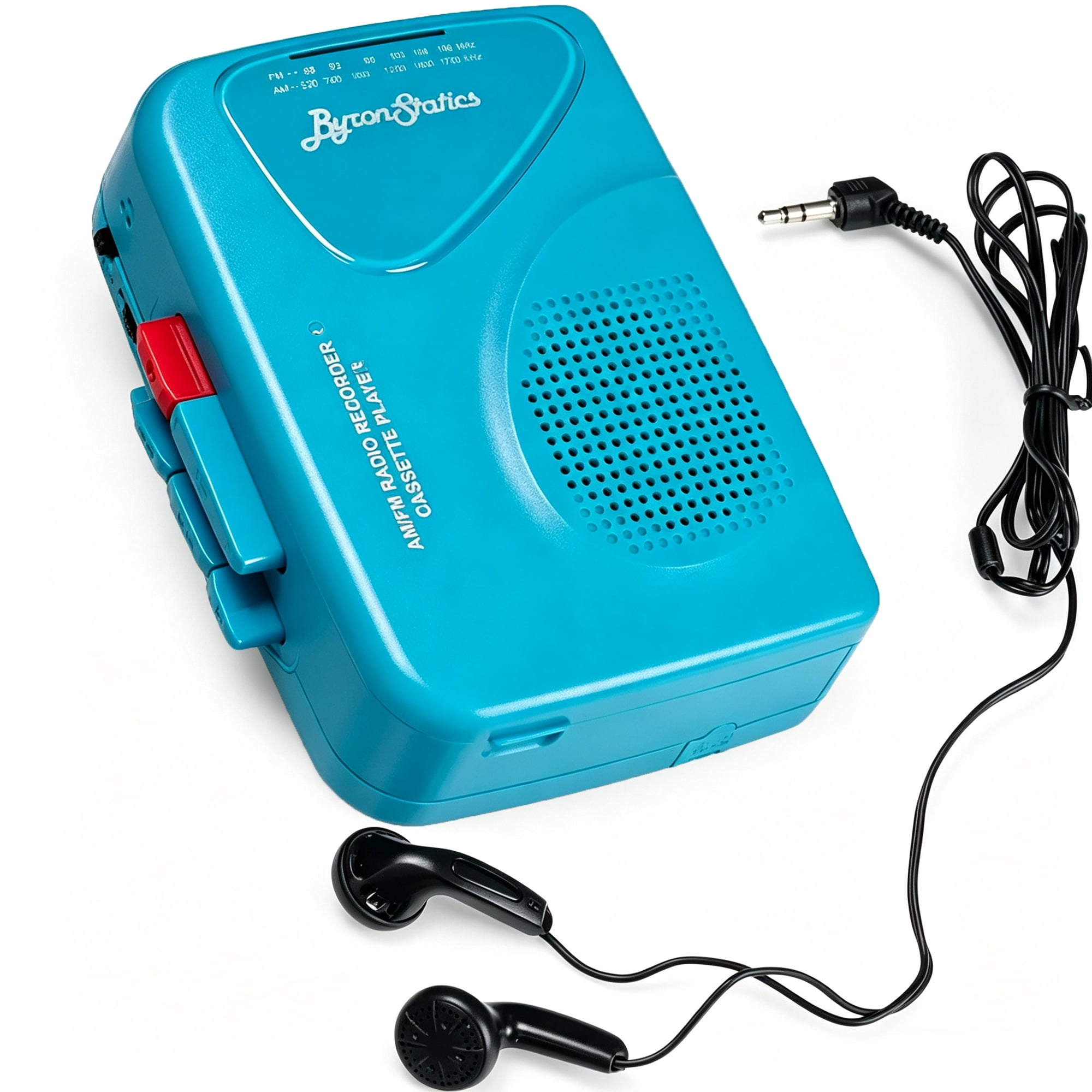 ByronStatics Portable Cassette Players, FM AM Radio Walkman Tape Player, Teal