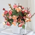 thumbnail image 5 of 21-Head Artificial Silk Rose Bouquet - Fall Wedding Flowers, Home Decor Centerpiece, Bridal Shower Gift, DIY Craft Florals, and Party Decorations, 5 of 9
