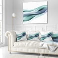 thumbnail image 3 of Designart Fractal Lines Grey Blue - Abstract Throw Pillow - 18x18, 3 of 5