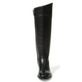 thumbnail image 4 of FSJ Women Classic Knee High Riding Boots Low Chunky Heels Round Toe Side Zipper Comfortable Flat Retro Casual Shoes Size 5.5 Black, 4 of 4