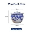 thumbnail image 2 of Ceramic Rice Dispenser,Rice Storage Container with Lid,  Grain Storage Bin Chinese Design Food Storage Containers Grain Dispenser For Flour Rice Nuts Snacks, 2 of 8