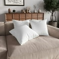 thumbnail image 2 of Home Design Calais Square Throw Pillow Inserts 18x18 Inch, Set of 4, Bedroom & Couch, Soft Decorative Pillow Insert, White, 2 of 6