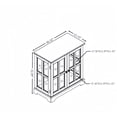 thumbnail image 2 of 32" Curio Display Cabinet with LED Light Strip and Adjustable Glass Shelves, Lighted Curio Display Showcase with Lattice Doors, Elegant Storage Cabinet for Home Decor, White, 2 of 9