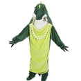 thumbnail image 5 of Shark Blanket Hoodie Onesie, Green Wearable Sleeping Bag for Adults, Soft Cozy Costume, XL, 5 of 6