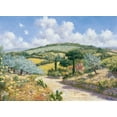 thumbnail image 2 of Motz, Peter 14x11 Gold Ornate Wood Framed with Double Matting Museum Art Print Titled - San Gimignano, 2 of 4