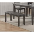 thumbnail image 3 of Sunset Trading Shades of Gray 42" Contemporary Wood Dining Bench in Gray, 3 of 6