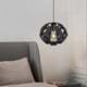 thumbnail image 3 of Pantalla de lámpara tejida Pantalla de lámpara de techo rústica Pantallas de lámpara de araña Pantalla de lámpara colgante negro, 3 of 8